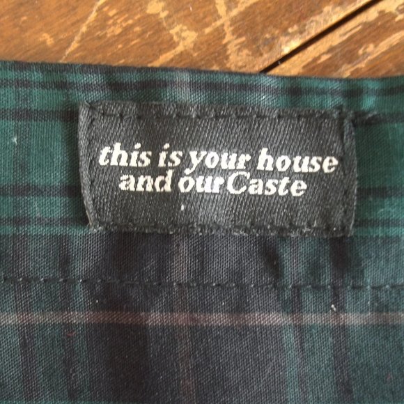 OURCASTE Dark Academia Preppy Parochial Tartan Punk Plaid Kevin Shirt XL NWT - Picture 6 of 8